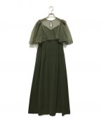 Ameri VINTAGEアメリヴィンテージ）の古着「PUFF TULLE TOP LAYERED DRESS」｜グリーン