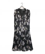 HER LIP TOハーリップトゥ）の古着「Muse Floral Cut-Out Dress」｜ブラック