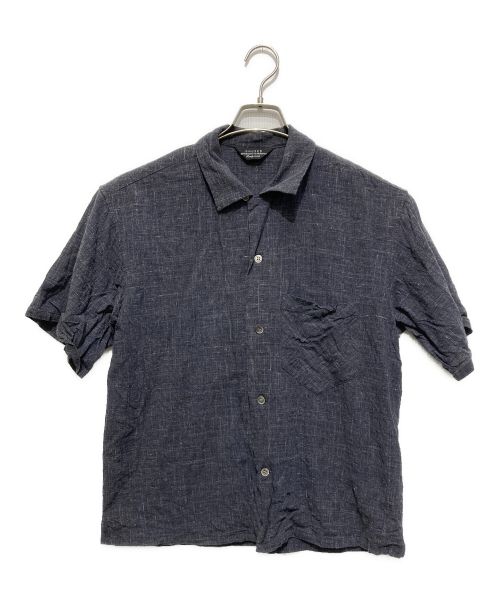 UNUSED（アンユーズド）UNUSED (アンユーズド) リネン混シャツ ネイビー サイズ:3の古着・服飾アイテム