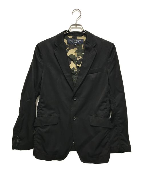 COMME des GARCONS HOMME（コムデギャルソン オム）COMME des GARCONS HOMME (コムデギャルソン オム) テーラードジャケット ブラック サイズ:XSの古着・服飾アイテム