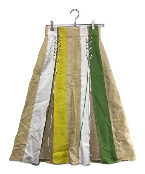 AKIRA NAKA（アキラナカ）AKIRA NAKA (アキラナカ) リネンスカート ベージュ サイズ:1の古着・服飾アイテム