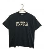Hysteric Glamourヒステリックグラマー）の古着「ロゴプリントTシャツ」｜ブラック