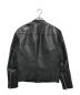 COACH (コーチ) シングルレザーライダースジャケット ブラック サイズ:XS：20000円