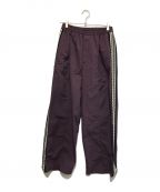 MAISON SPECIALメゾンスペシャル）の古着「Washer Nylon Sideline Prime Wide Easy Pants」｜パープル