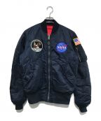 ALPHAアルファ）の古着「NASA APOLLO MA-1」｜ネイビー
