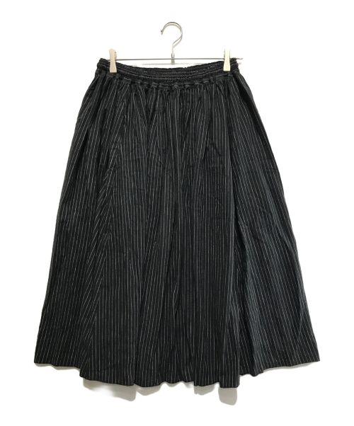 HUIS（ハウス）HUIS (ハウス) ストライプスカート ネイビー サイズ:Fの古着・服飾アイテム