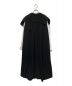 ENFOLD (エンフォルド) LAYERED-SLEEVE DRESS ブラック×ホワイト サイズ:38：15000円