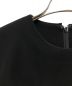 中古・古着 ENFOLD (エンフォルド) LAYERED-SLEEVE DRESS ブラック×ホワイト サイズ:38：15000円