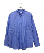 COMOLIコモリ）の古着「コットンシャツ」｜ブルー