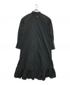 styling/ kei shirahataスタイリング / ケイ シラハタ）の古着「バックラッフルシャツ」｜ブラック