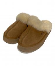 UGG (アグ) ムートンファーサンダル ベージュ サイズ:SIZE 24cm