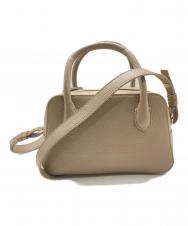 OHGA (オオガ) ミニボストンバッグ/2way バッグ ベージュ 未使用品