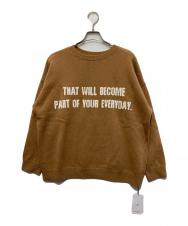 marmors (マルモア) カシミヤウールロゴニット ブラウン サイズ:36 未使用品