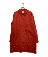 F.O.B FACTORY (エフオービー ファクトリー) FRENCH SHIRT COAT オレンジ サイズ:L