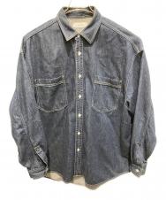 Graphpaper (グラフペーパー) Denime Regular Collar Shirt インディゴ サイズ:1