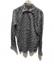 ETRO (エトロ) ドット柄シャツ ブラック×ホワイト サイズ:39
