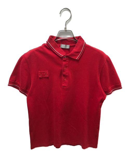 DIOR HOMME（ディオール オム）DIOR HOMME (ディオール オム) ポロシャツ レッド サイズ:ＸＳの古着・服飾アイテム