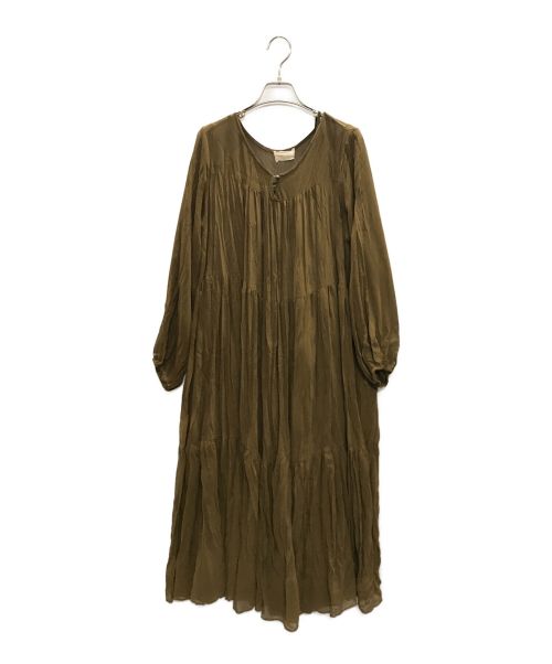 TODAYFUL（トゥデイフル）TODAYFUL (トゥデイフル) コットンクレープドレス ブラウン サイズ:Fの古着・服飾アイテム