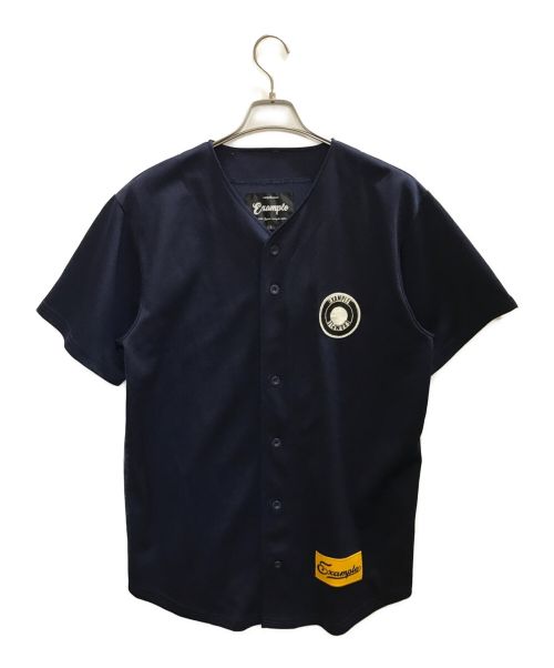 EXAMPLE（エグザンプル）EXAMPLE (エグザンプル) ベースボールシャツ ネイビー サイズ:Lの古着・服飾アイテム