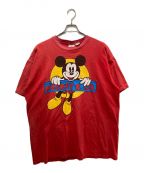 MICKEY&COミッキー&コー）の古着「90'SプリントTシャツ」｜レッド