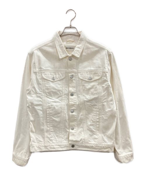 MISBHV（ミスビヘイブ）MISBHV (ミスビヘイブ) デニムジャケット ホワイト サイズ:Ｍの古着・服飾アイテム