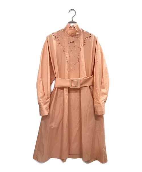 FENDI（フェンディ）FENDI (フェンディ) カットワークワンピース ピンク サイズ:40の古着・服飾アイテム