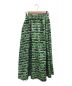 OBLI (オブリ) リーフストライプジャガードスカート グリーン サイズ:M：8800円