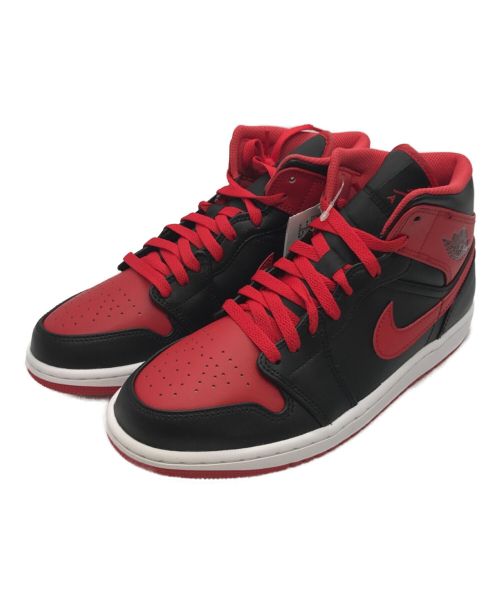 中古・古着通販】NIKE (ナイキ) AIR JORDAN 1 MID ブラック×レッド サイズ:26｜ブランド・古着通販  トレファク公式【TREFAC FASHION】