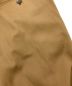中古・古着 CARUSO (カルーゾ) ストレッチウールギャバジンソリッド1プリーツテーパードパンツ ブラウン サイズ:XL：6800円