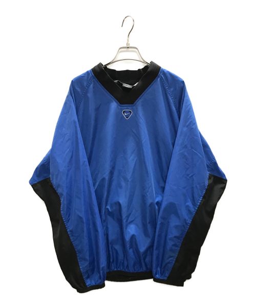 NIKE（ナイキ）NIKE (ナイキ) センターロゴＶネックプルオーバー ブルー サイズ:Mの古着・服飾アイテム