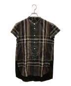 NUMBER (N)INEナンバーナイン）の古着「09SSチェックシャツ」｜ブラック