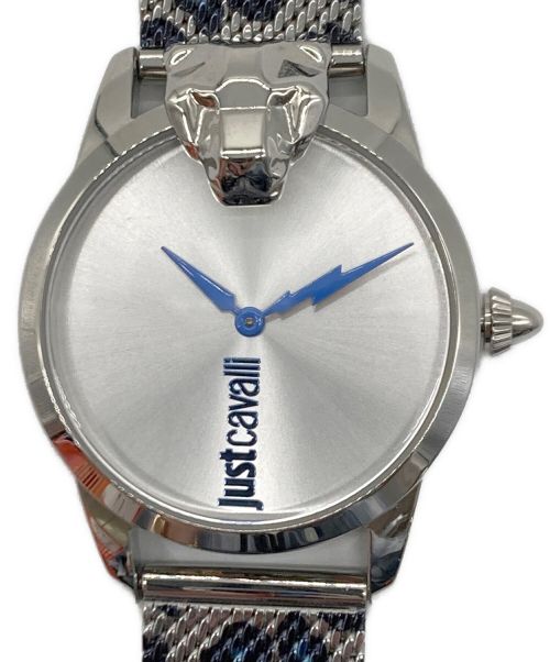JUST CAVALLI（ジャストカヴァリ）JUST CAVALLI (ジャストカヴァリ) 腕時計 ブルーの古着・服飾アイテム