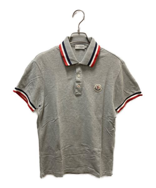 MONCLER（モンクレール）MONCLER (モンクレール) ポロシャツ グレー サイズ:Sの古着・服飾アイテム