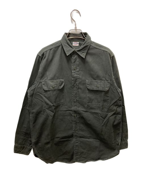 BIG YANK（ビッグヤンク）BIG YANK (ビッグヤンク) 60’sワークコットンシャツ グレー サイズ:15 1/2の古着・服飾アイテム