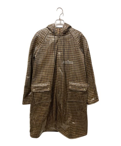 ROKH（ロク）ROKH (ロク) ハウンドトゥースPVCフーデッドコート ブラウン サイズ:32の古着・服飾アイテム