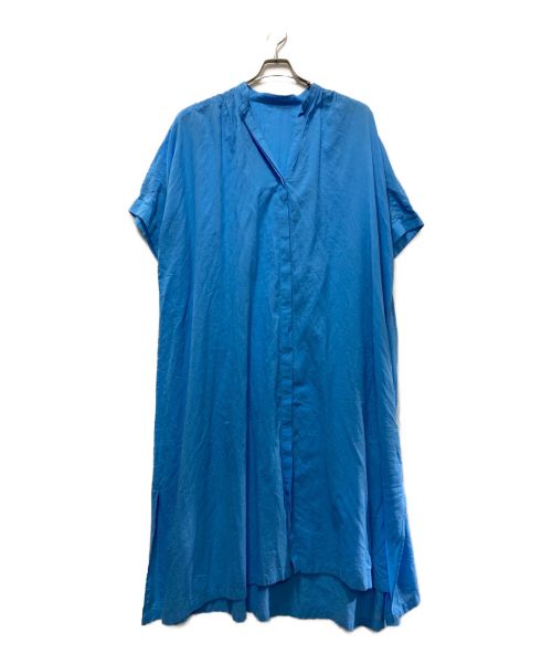 Whim Gazette（ウィムガゼット）Whim Gazette (ウィムガゼット) リラックスシャツワンピース ブルー サイズ:36の古着・服飾アイテム