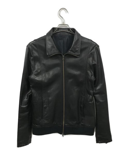 Shama（シャマ）Shama (シャマ) カウレザージャケット ブラック サイズ:42の古着・服飾アイテム