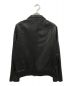Shama (シャマ) カウレザージャケット ブラック サイズ:42：5800円