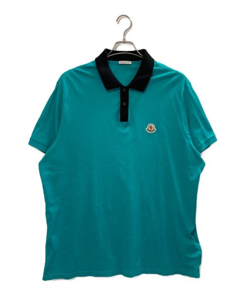 MONCLER（モンクレール）MONCLER (モンクレール) ポロシャツ グリーン サイズ:ＸＸＬの古着・服飾アイテム