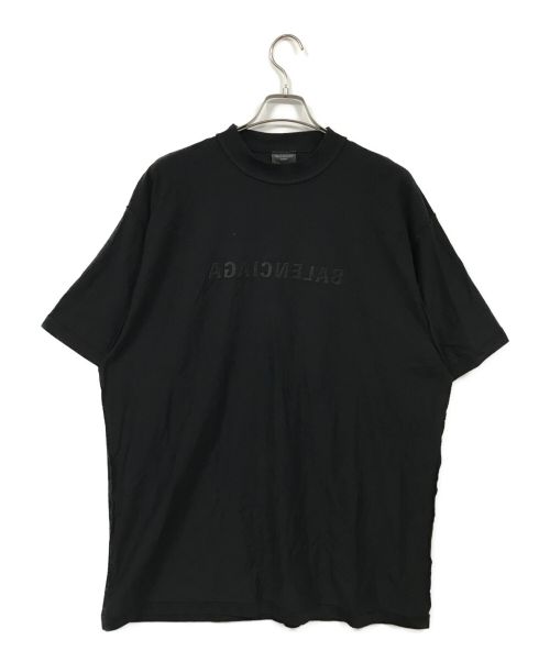 BALENCIAGA（バレンシアガ）BALENCIAGA (バレンシアガ) ロゴ刺繍Tシャツ ブラック サイズ:Ｓの古着・服飾アイテム
