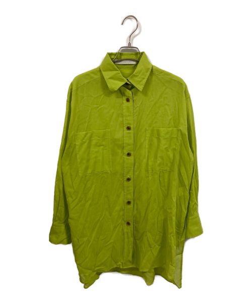 ESTNATION（エストネーション）ESTNATION (エストネーション) コットンオーガンジーシャツ グリーン サイズ:Ｓの古着・服飾アイテム