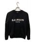 BALMAIN（バルマン）の古着「ロゴ スウェットシャツ」｜ブラック