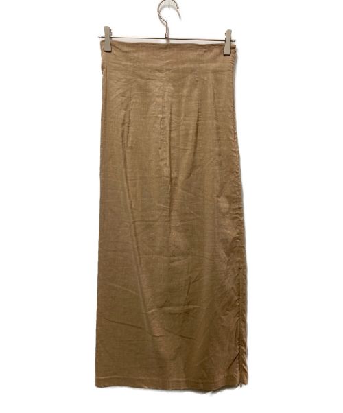 cepie.（セピエ）cepie. (セピエ) ハイウエストタイトロングスカート サンドベージュ サイズ:Ｍの古着・服飾アイテム