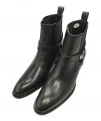 VANQUISHヴァンキッシュ）の古着「Cow Leather side gore ring heel Boots」｜ブラック