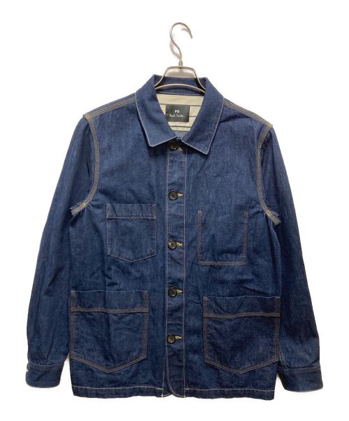 PS Paul Smith（ＰＳポールスミス）PS Paul Smith (ＰＳポールスミス) リサイクルデニムカバーオール インディゴ サイズ:Ｍの古着・服飾アイテム