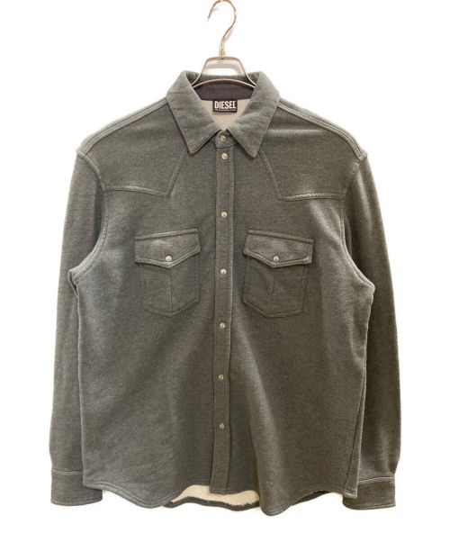 DIESEL（ディーゼル）DIESEL (ディーゼル) スウェットシャツジャケット グレー サイズ:Ｌの古着・服飾アイテム