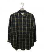 ENDRECHERI×ZOZOエンドリケリー×ゾゾ）の古着「PLAID OPEN SHIRTS」｜グリーン