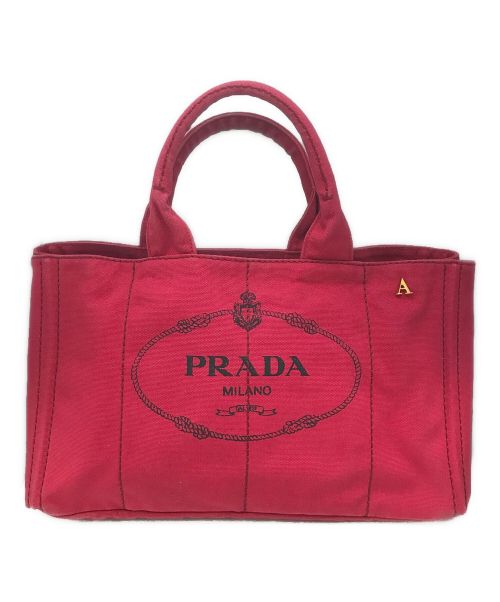 PRADA（プラダ）PRADA (プラダ) カナパ トートバッグ レッドの古着・服飾アイテム