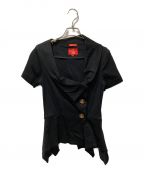 Vivienne Westwood RED LABELヴィヴィアンウエストウッドレッドレーベル）の古着「変形シャツ」｜ブラック