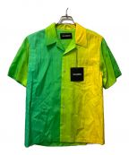 YUKI HASHIMOTOユウキハシモト）の古着「オープンカラーグラデーションシャツ」｜グリーン